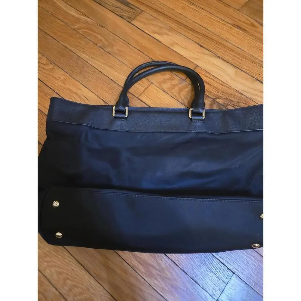Michael Kors Black Tote Bag with Leather Handles- Please See Note